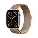 Apple Watch Series 11 Titan med Milanesisk Loop 46 mm Guld M/L