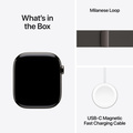 Apple Watch Series 11 Titan med Milanesisk Loop 42 mm Skiffer