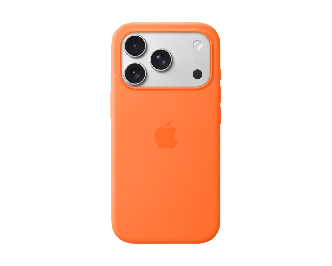 Silikonskal med MagSafe till iPhone 17 Pro Orange