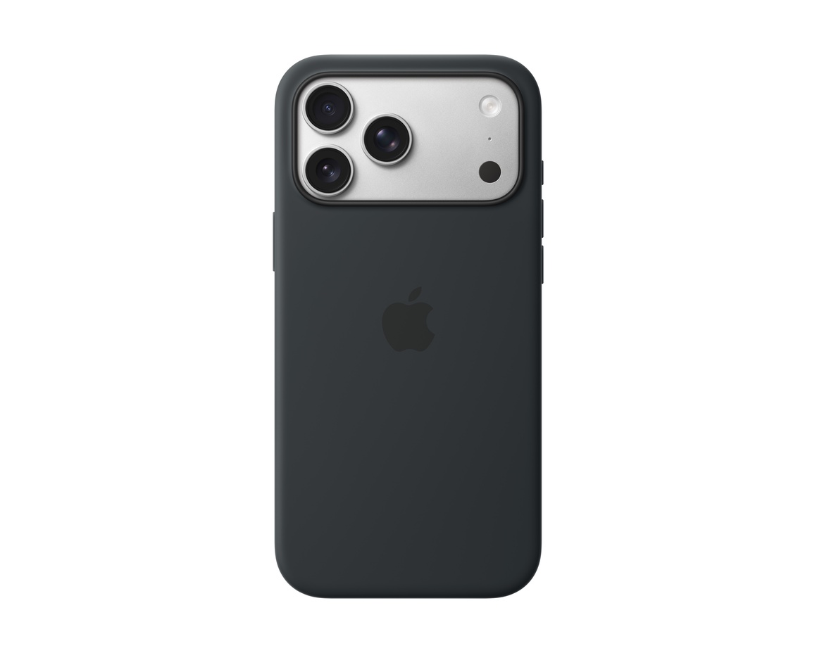 Silikonskal med MagSafe till iPhone 17 Pro Max Svart