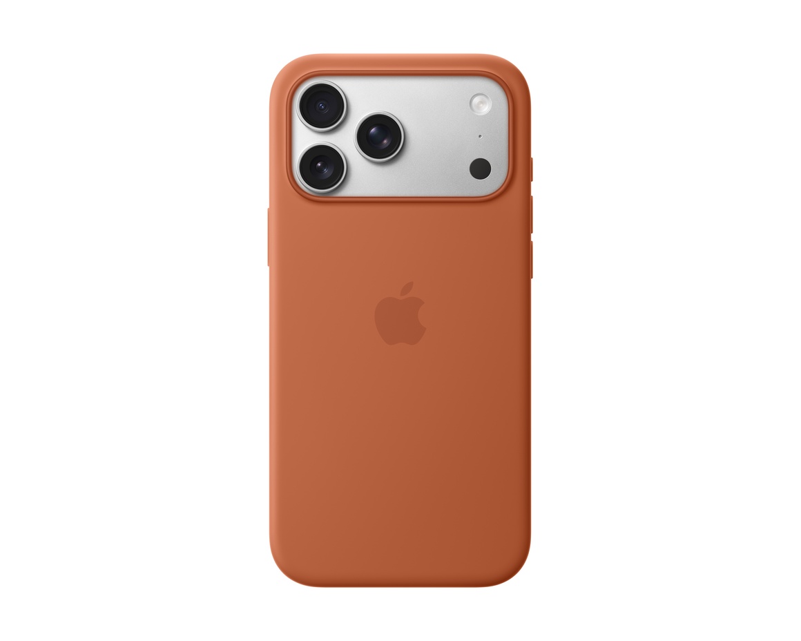 Silikonskal med MagSafe till iPhone 17 Pro Max Terrakotta