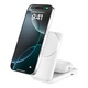 Belkin UltraCharge 2-i-1 hopfällbar magnetisk laddare med Qi2 25W - Vit Belkin UltraCharge 2-i-1 hopfällbar magnetisk laddare med Qi2 25W - Vit