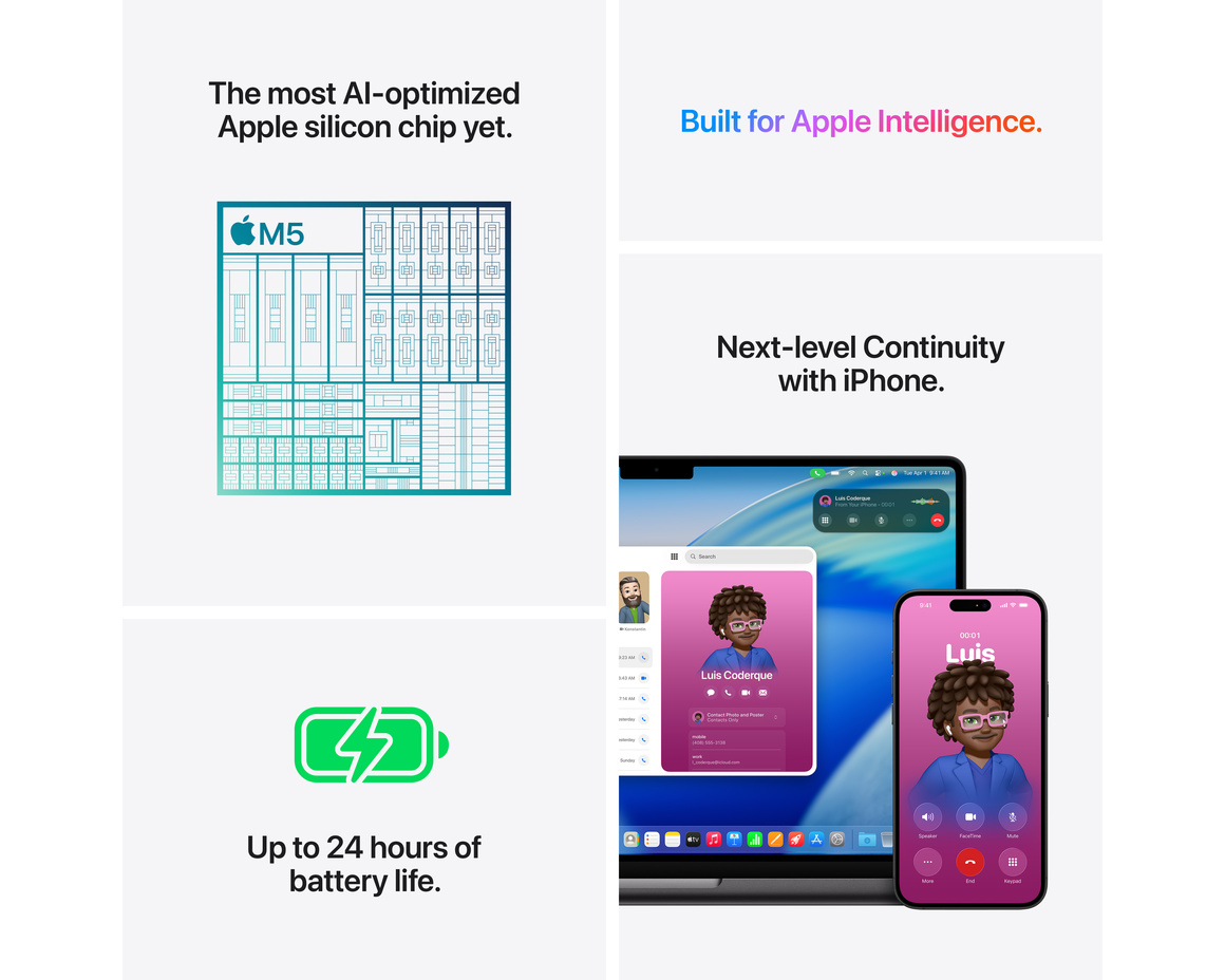 MacBook Pro 14 M5 10-core, CPU 10-core GPU/24GB/1TB SSD Silver