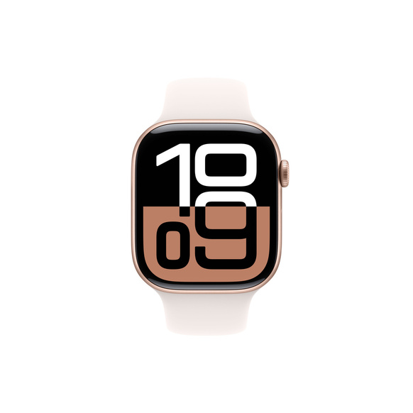 Apple Watch Series 10 GPS 46mm Roséguld Aluminiumboett  - Gradering A (begagnad)