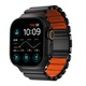 Nomad - Stratos Band - 49mm | Black Titanium | Ultra Orange FKM