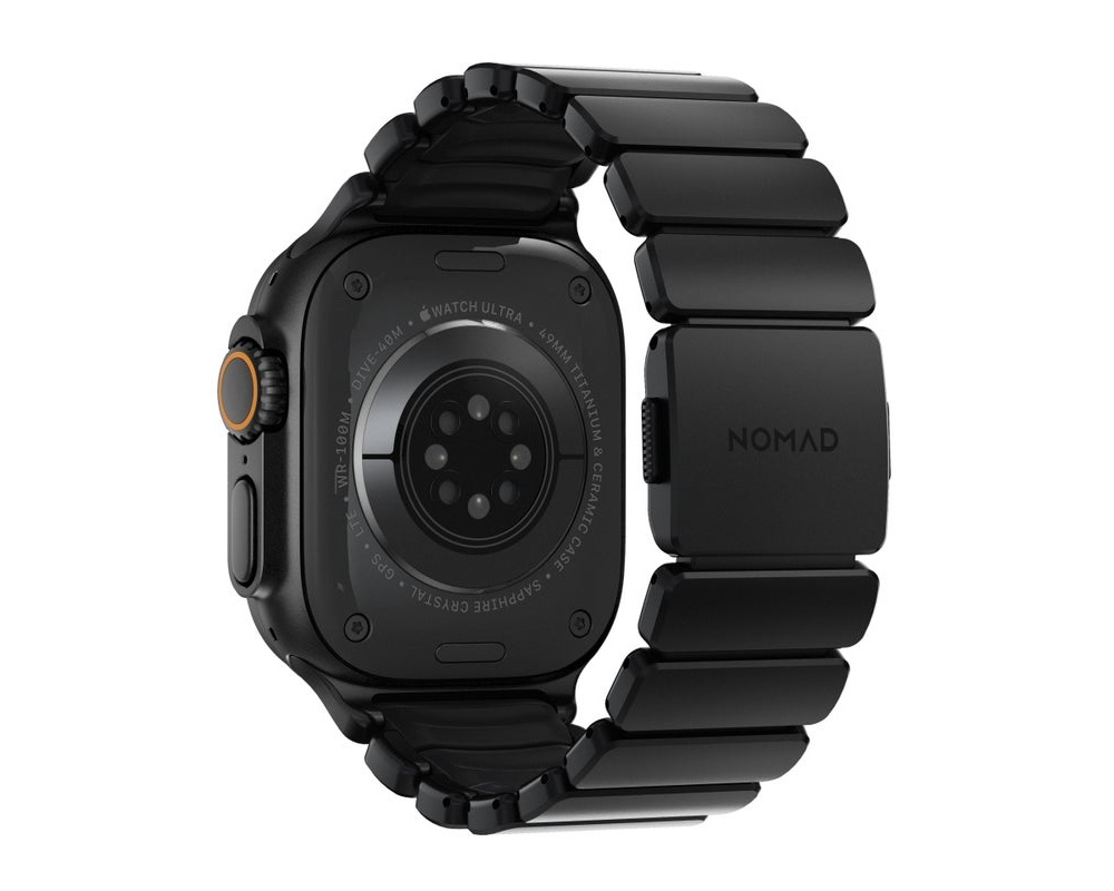 Nomad - Stratos Band - 49mm | Black Titanium | Black FKM