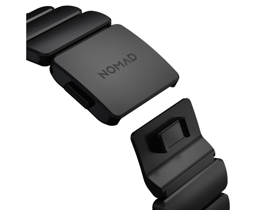 Nomad - Stratos Band - 49mm | Black Titanium | Black FKM