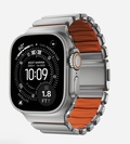 Nomad - Stratos Band - 49mm | Natural Titanium | Ultra Orange FKM