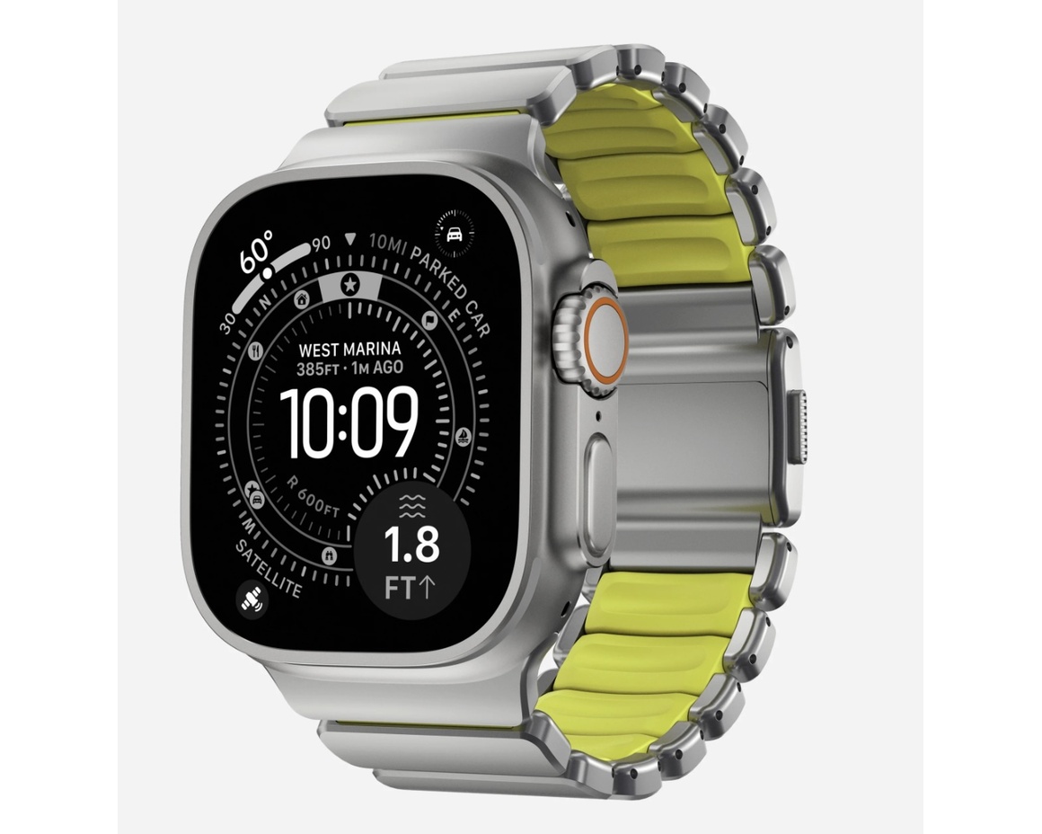 Nomad - Stratos Band - 49mm | Natural Titanium | Volt FKM