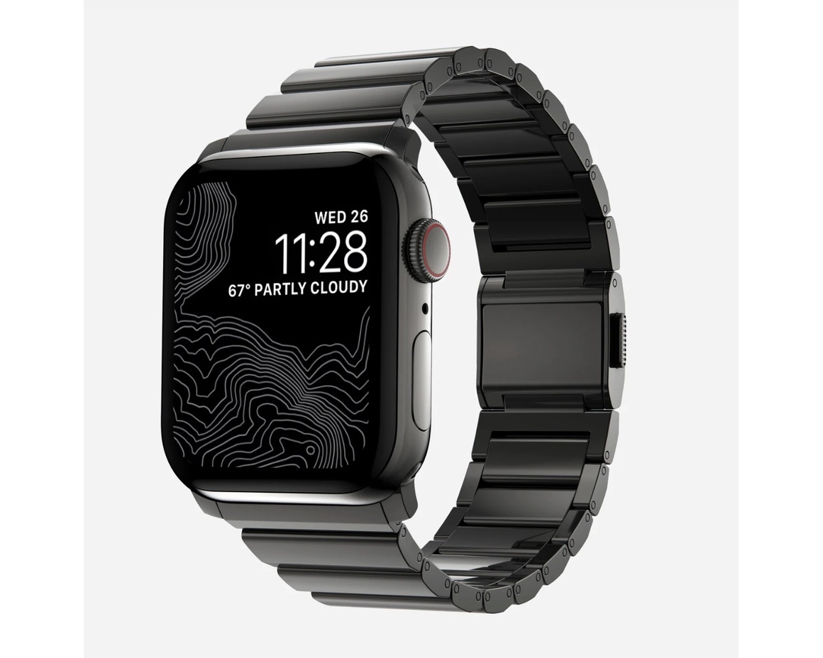 Nomad - Steel Band - 46mm/49mm | Graphite Hardware