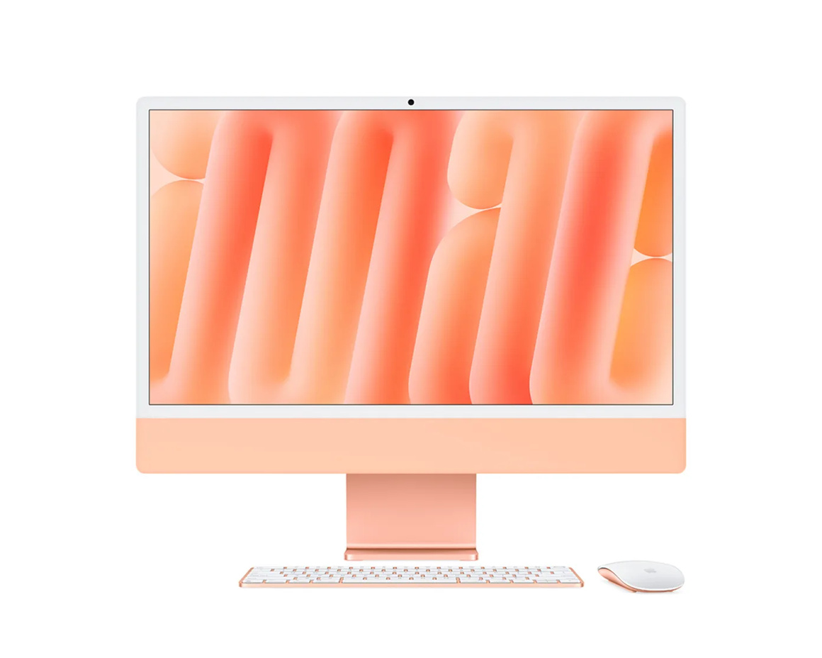 iMac 24 Retina 4.5K (2024) M4 10-core CPU, 10-core GPU/16GB/1TB SSD - Orange