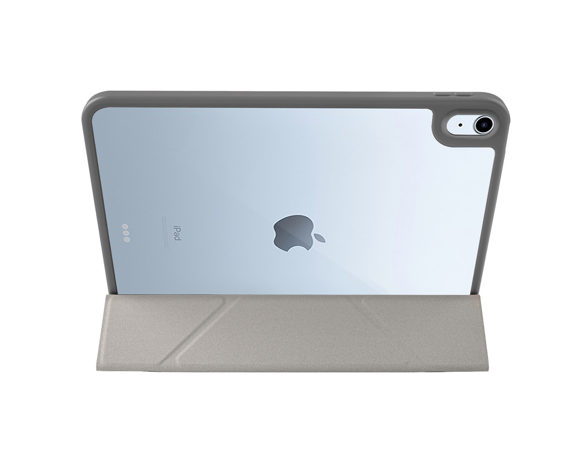 Pomologic - BookFold Clear till iPad 11(A16)/10,9 10th Gen - Clear/Grå