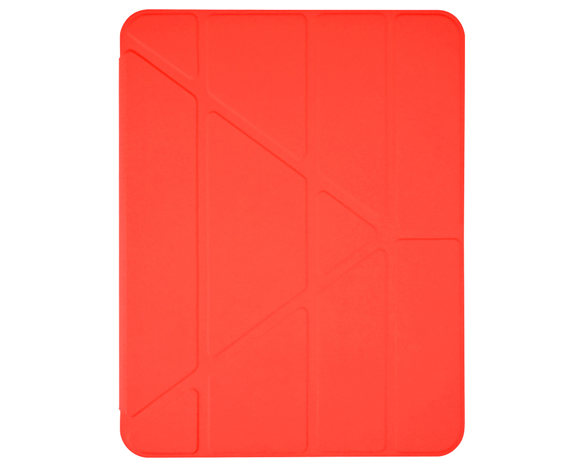 Pomologic - BookFold Clear till iPad 11(A16)/10,9 10th Gen - Clear/Röd