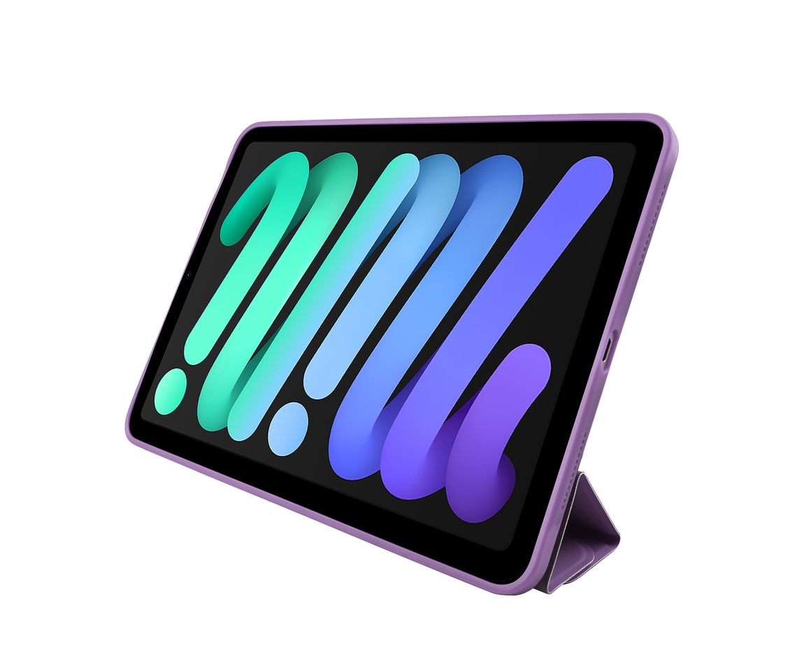 Pomologic - BookFold Clear till iPad 11(A16)/10,9 10th Gen - Clear/Lila