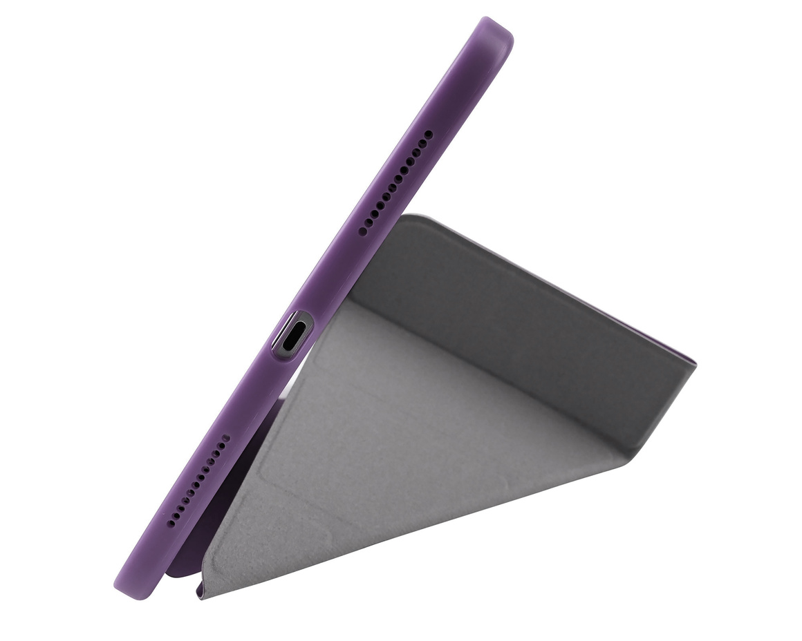 Pomologic - BookFold Clear till iPad 11(A16)/10,9 10th Gen - Clear/Lila