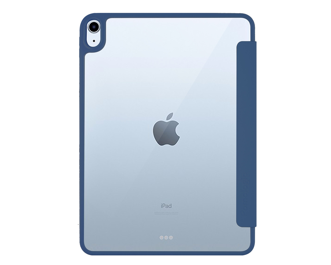 Pomologic - BookFold Clear till iPad 11(A16)/10,9 10th Gen - Clear/Marinblå