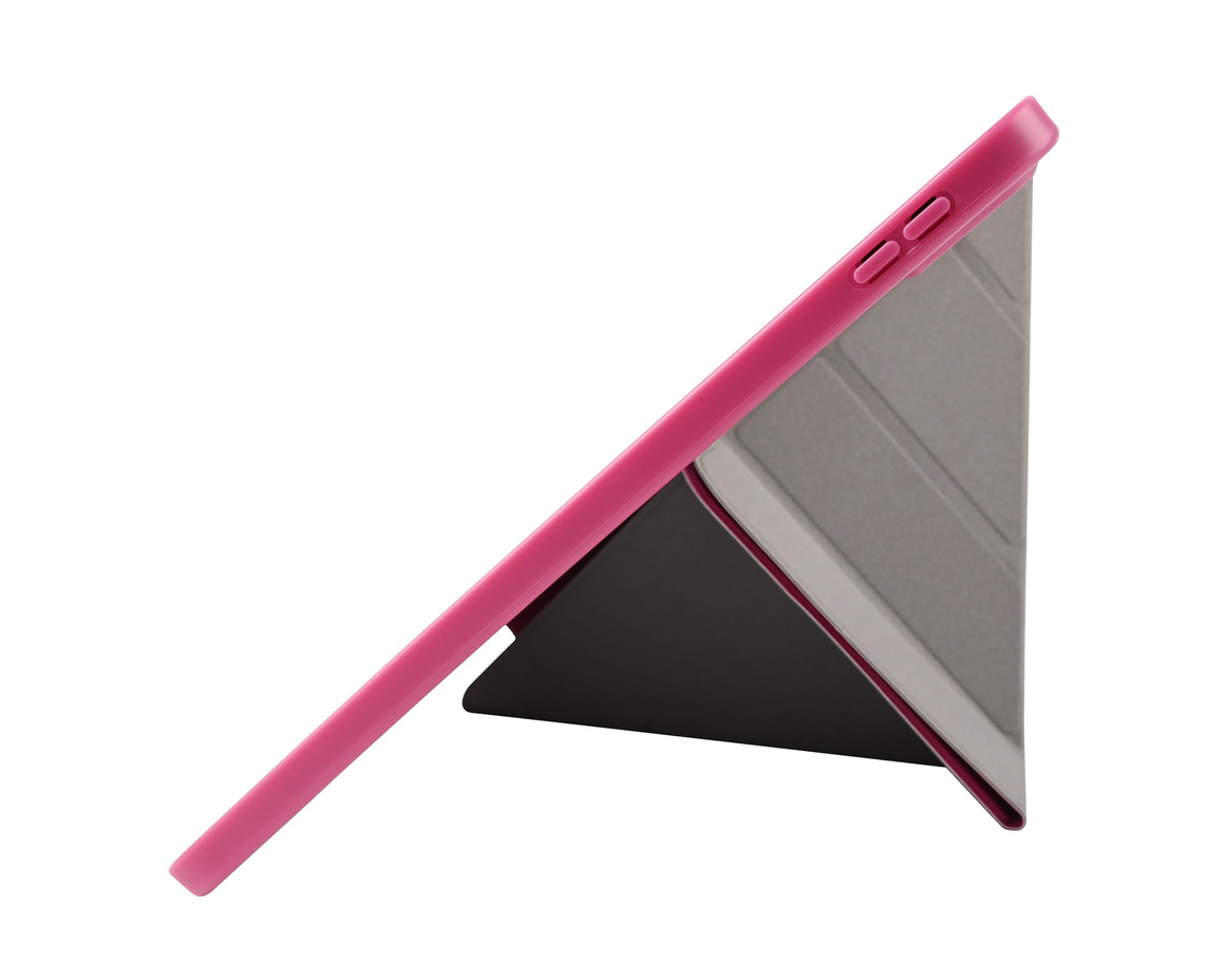 Pomologic - BookFold Clear till iPad 11(A16)/10,9 10th Gen - Clear/Rosa
