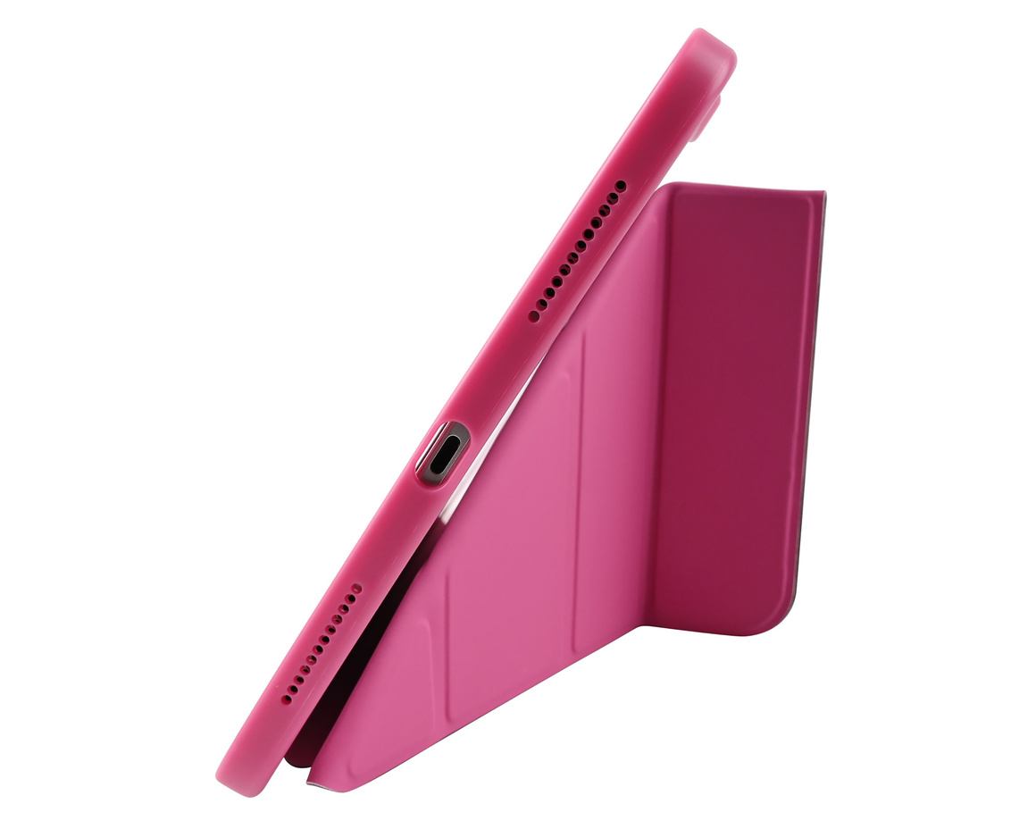 Pomologic - BookFold Clear till iPad 11(A16)/10,9 10th Gen - Clear/Rosa