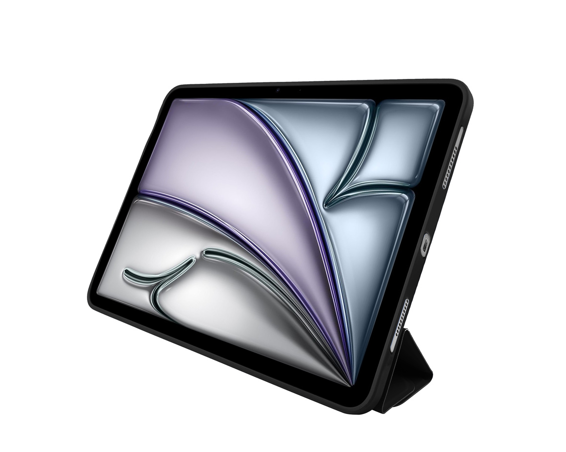 Pomologic - BookFold Clear till iPad Air 11 (M2/M3) - Clear/Svart