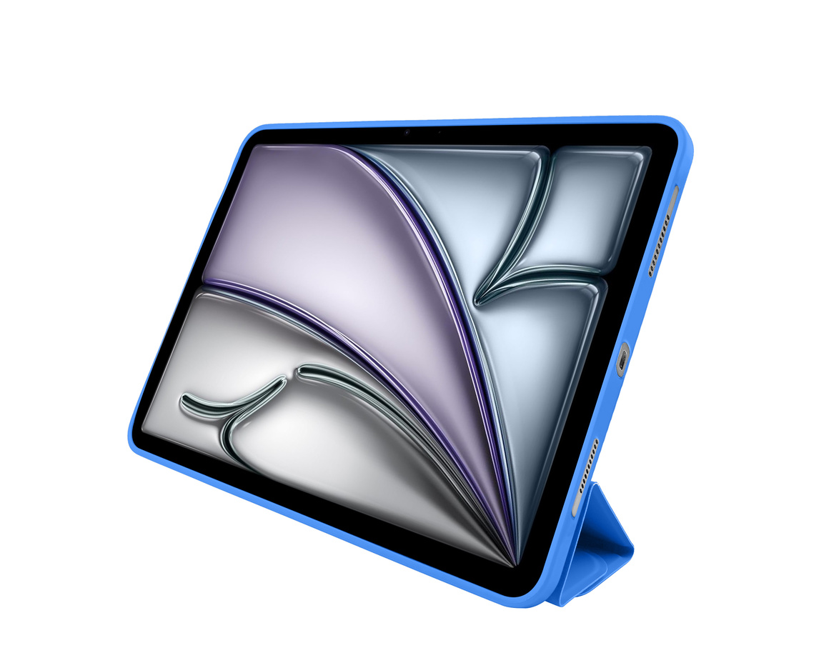 Pomologic - BookFold Clear till iPad Air 11 (M2/M3) - Clear/Blå