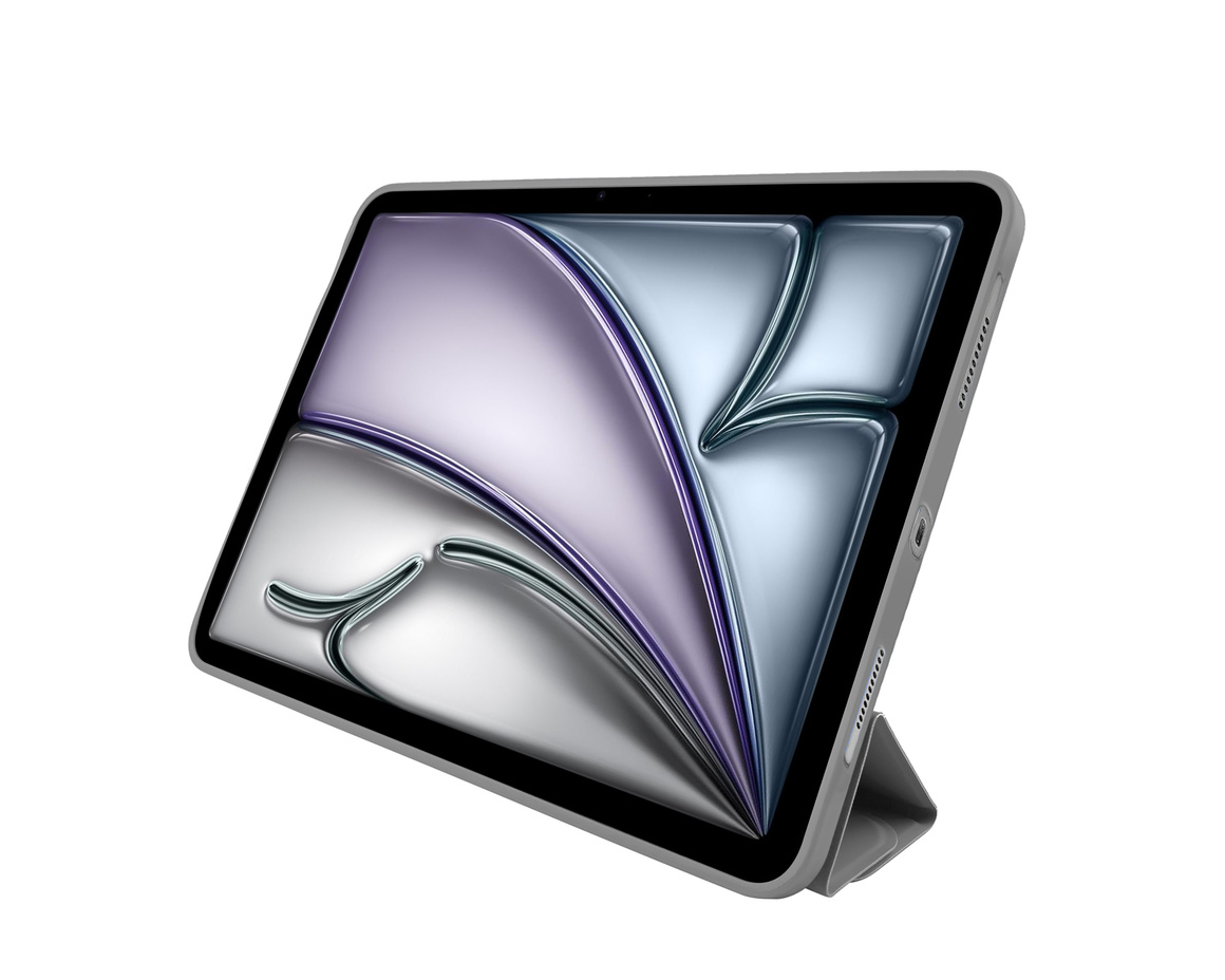 Pomologic - BookFold Clear till iPad Air 11 (M2/M3) - Clear/Grå