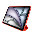 Pomologic - BookFold Clear till iPad Air 11 (M2/M3) - Clear/Röd