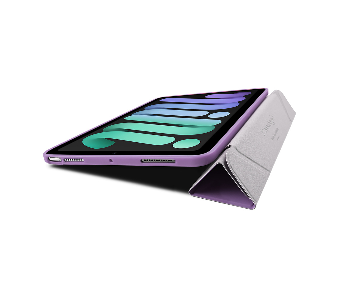 Pomologic - BookFold Clear till iPad Air 11 (M2/M3) - Clear/Lila