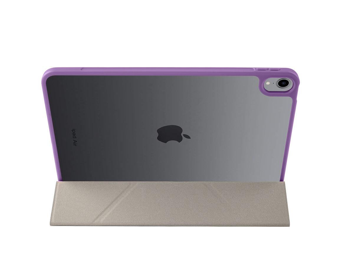 Pomologic - BookFold Clear till iPad Air 11 (M2/M3) - Clear/Lila