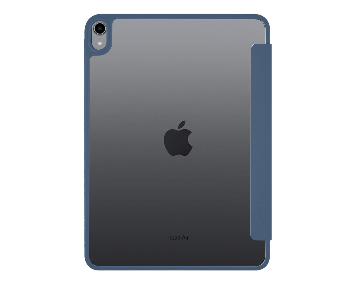 Pomologic - BookFold Clear till iPad Air 11 (M2/M3) - Clear/Marinblå