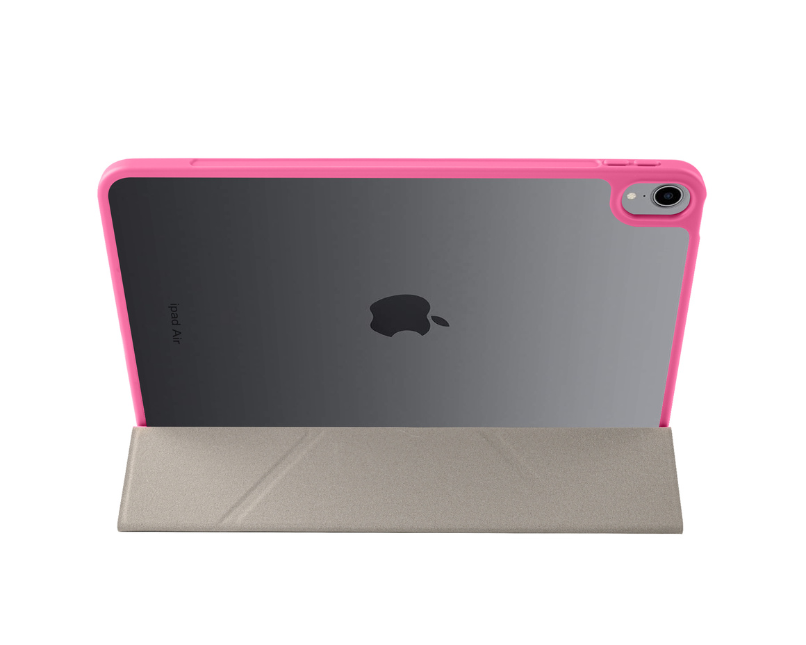 Pomologic - BookFold Clear till iPad Air 11 (M2/M3) - Clear/Rosa