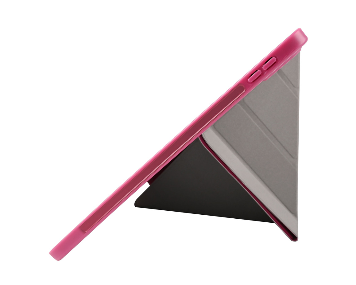 Pomologic - BookFold Clear till iPad Air 11 (M2/M3) - Clear/Rosa