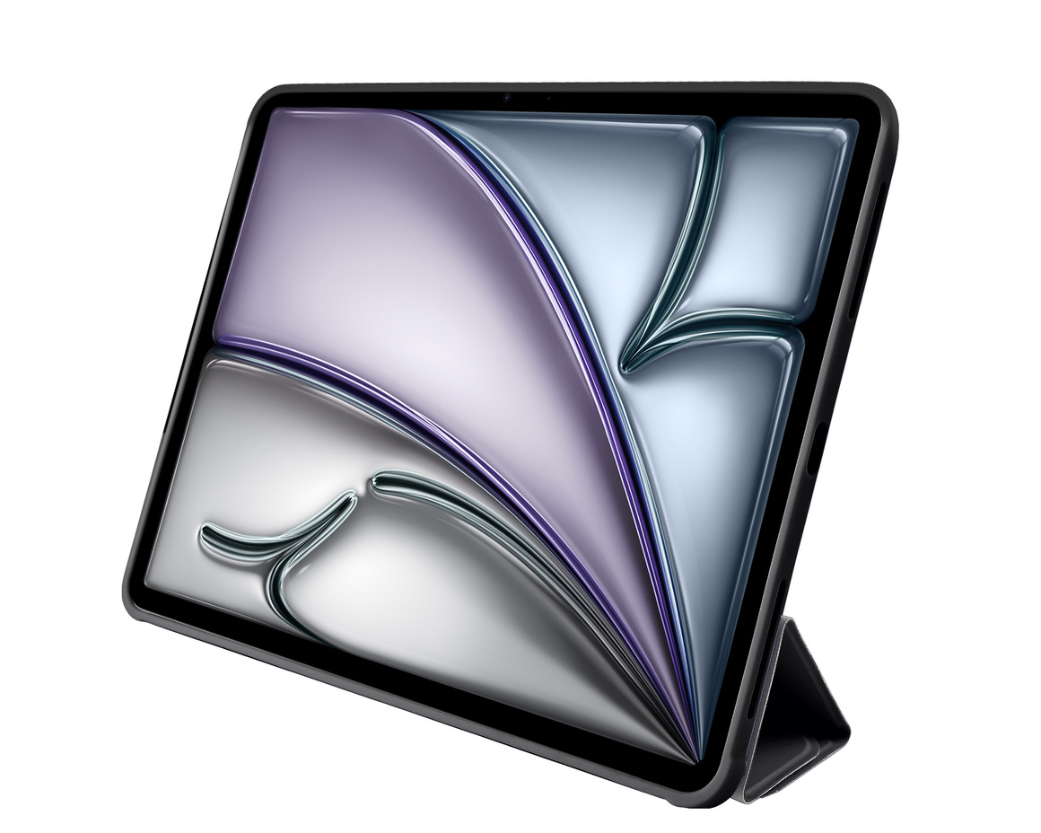 Pomologic - BookFold Clear till iPad Air 13 (M2/M3) - Clear/Svart