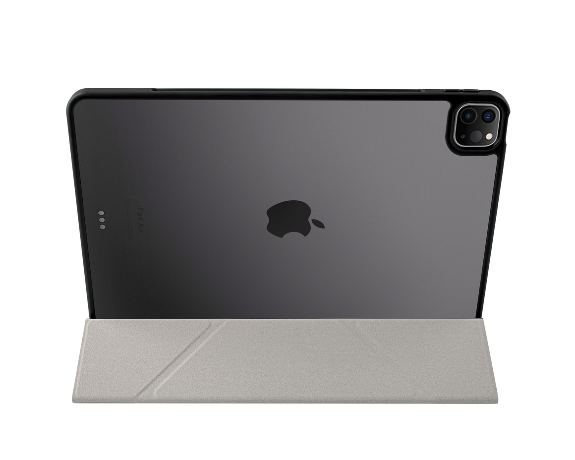 Pomologic - BookFold Clear till iPad Air 13 (M2/M3) - Clear/Svart