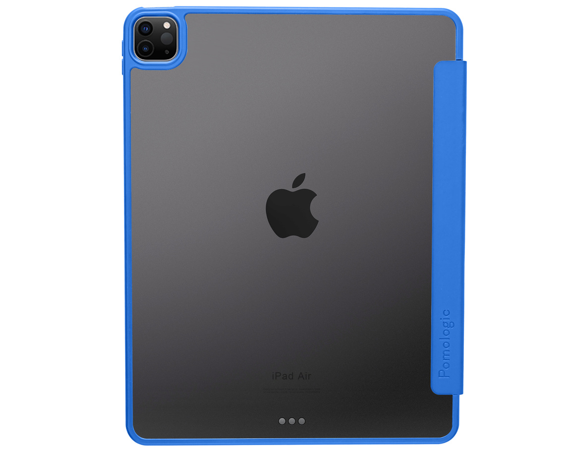 Pomologic - BookFold Clear till iPad Air 13 (M2/M3) - Clear/Blå