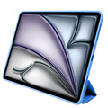 Pomologic - BookFold Clear till iPad Air 13 (M2/M3) - Clear/Blå