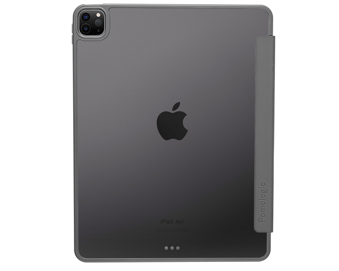 Pomologic - BookFold Clear till iPad Air 13 (M2/M3) - Clear/Grå