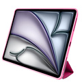 Pomologic - BookFold Clear till iPad Air 13 (M2/M3) - Clear/Rosa