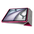 Pomologic - BookFold Clear till iPad Air 13 (M2/M3) - Clear/Rosa