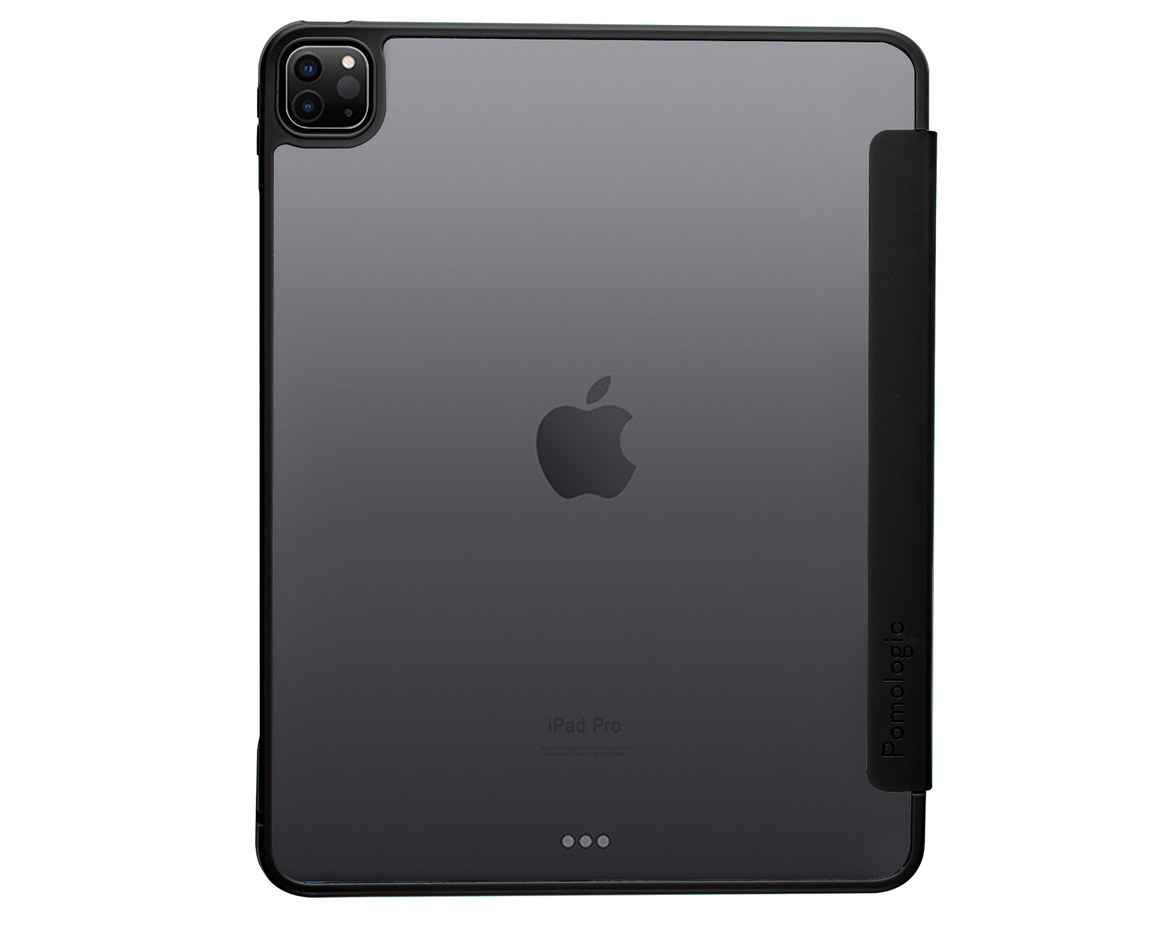 Pomologic - BookFold Clear till iPad Pro 13 (M4/M5) - Clear/Svart
