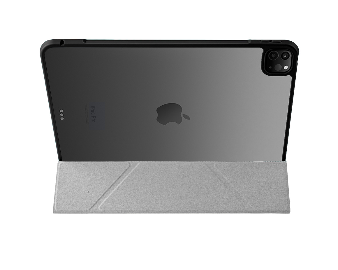 Pomologic - BookFold Clear till iPad Pro 13 (M4/M5) - Clear/Svart