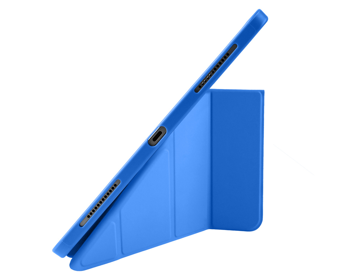 Pomologic - BookFold Clear till iPad Pro 13 (M4/M5) - Clear/Blå