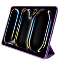 Pomologic - BookFold Clear till iPad Pro 13 (M4/M5) - Clear/Lila
