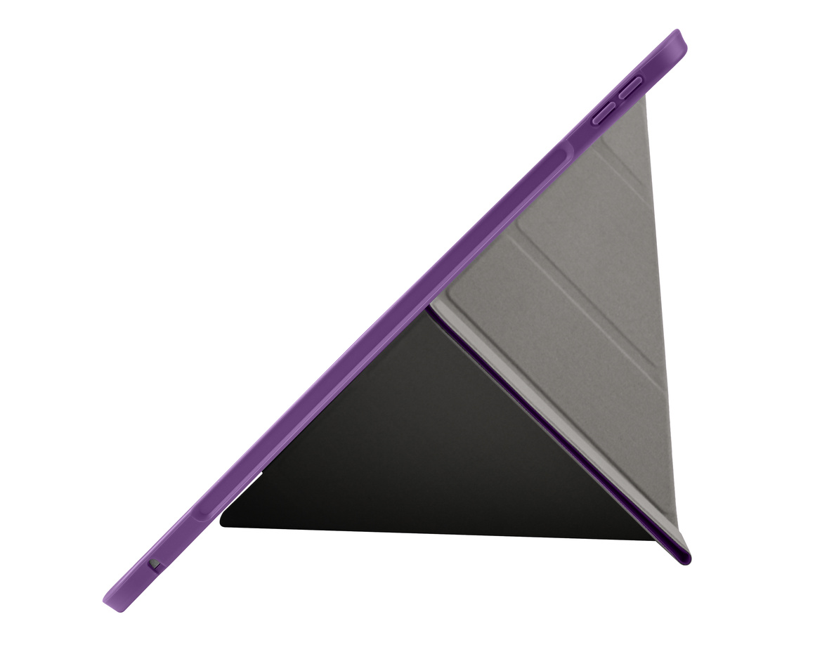 Pomologic - BookFold Clear till iPad Pro 13 (M4/M5) - Clear/Lila