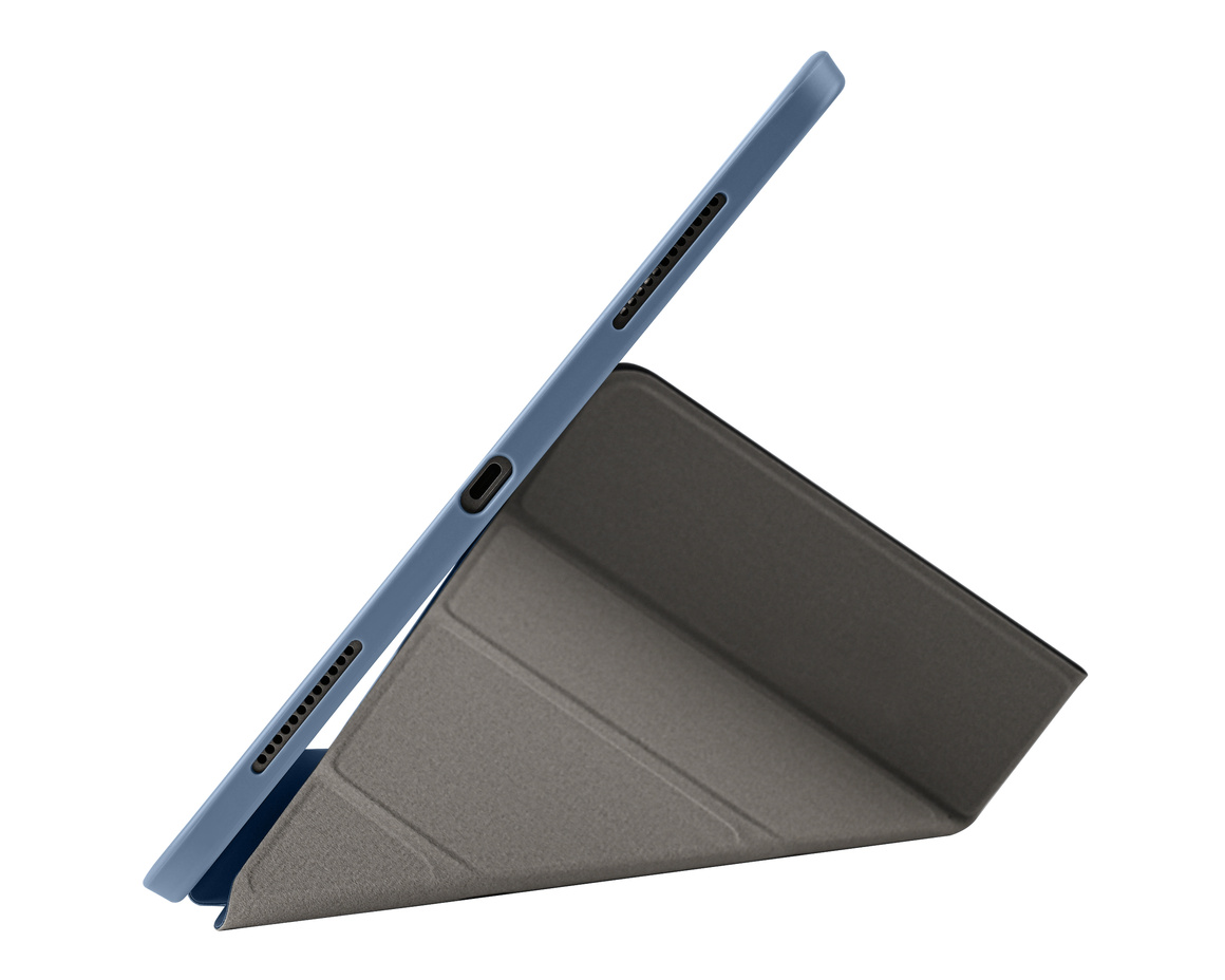 Pomologic - BookFold Clear till iPad Pro 11 (M4/M5) - Clear/Marinblå