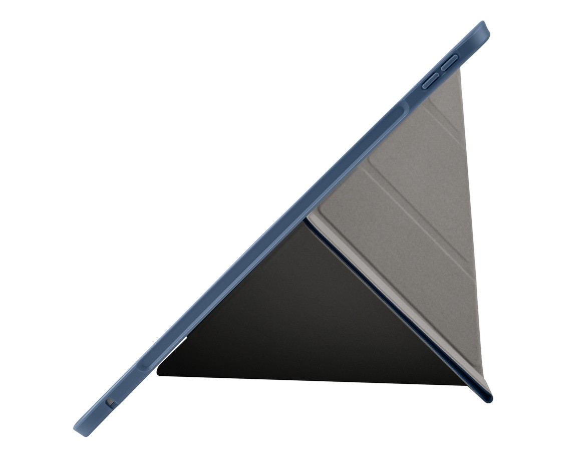 Pomologic - BookFold Clear till iPad Pro 11 (M4/M5) - Clear/Marinblå