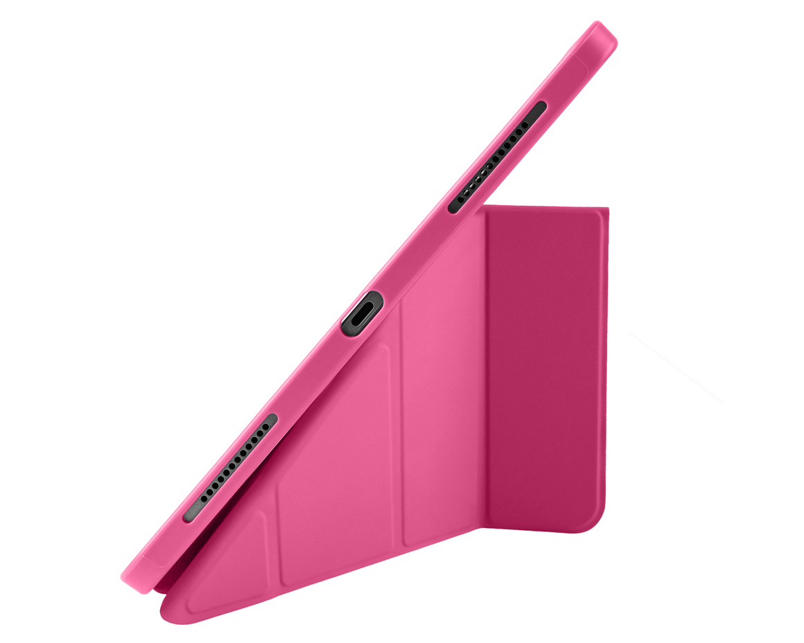 Pomologic - BookFold Clear till iPad Pro 13 (M4/M5) - Clear/Rosa