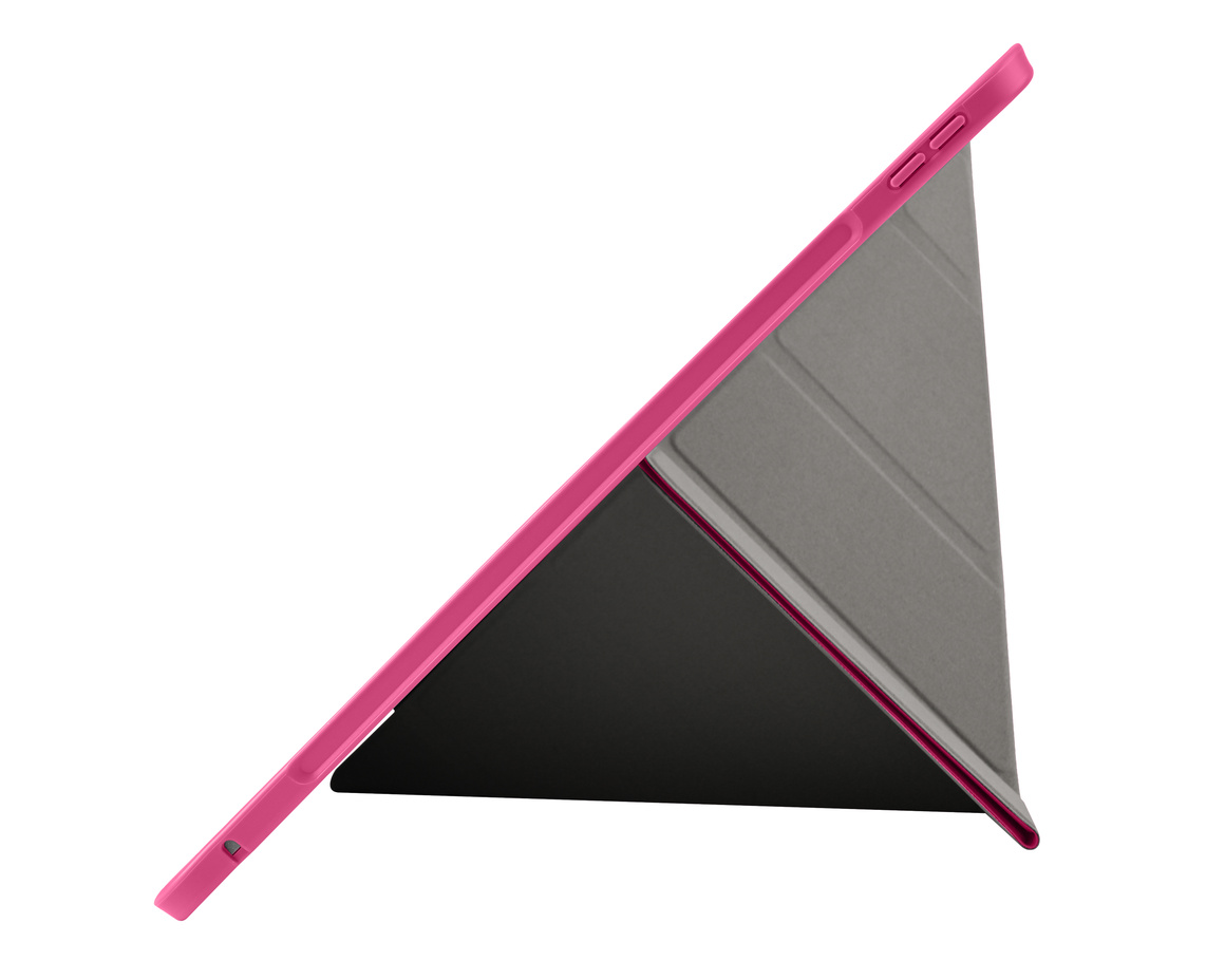 Pomologic - BookFold Clear till iPad Pro 13 (M4/M5) - Clear/Rosa