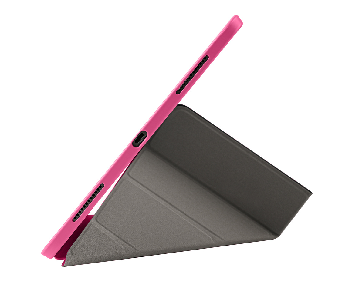 Pomologic - BookFold Clear till iPad Pro 13 (M4/M5) - Clear/Rosa