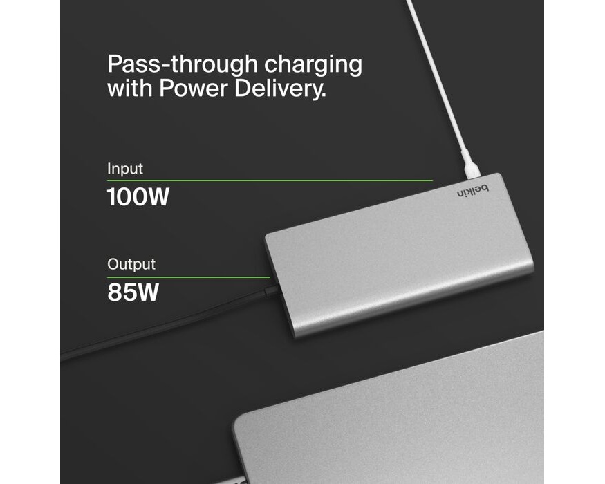 Belkin 8-in1 Dual Display Hub (DisplayLink)