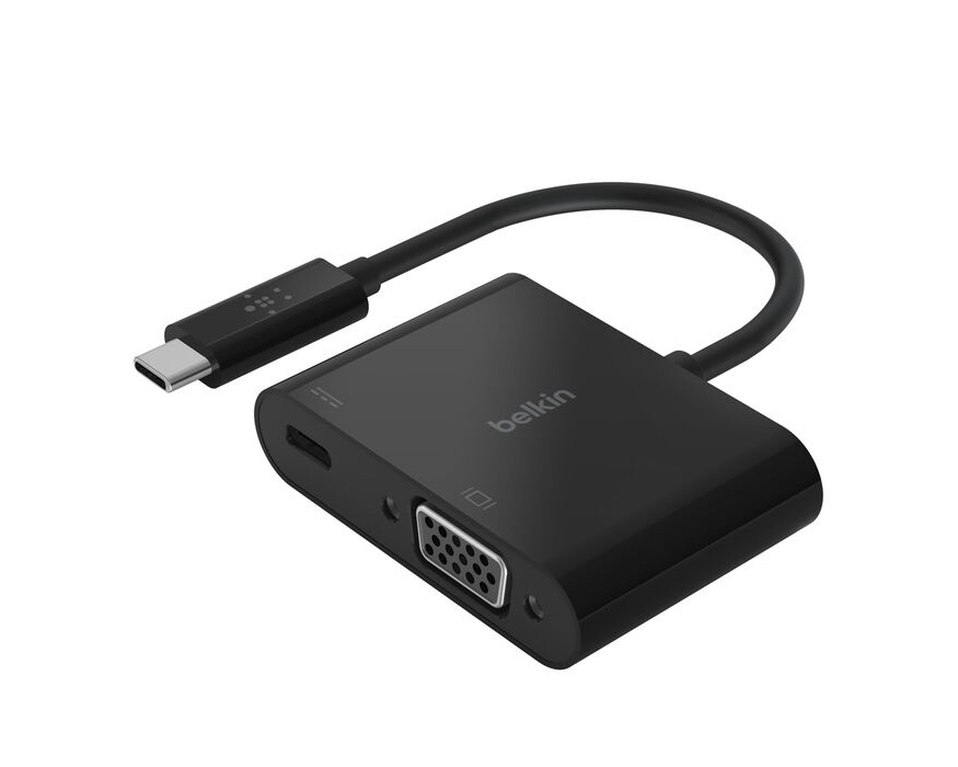 Belkin USB-C till VGA adapter med USB-C 60W PD laddningsport
